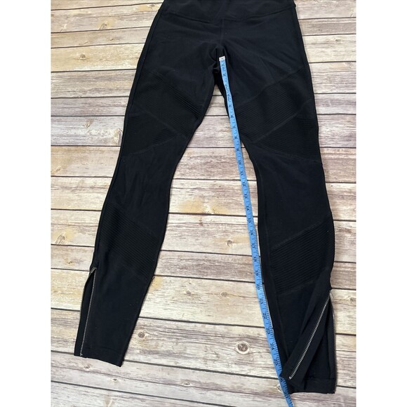 Athleta Delancey Moto Legging Womens Extra Small XS Track Pant Zip Ankle Travel - Picture 6 of 8